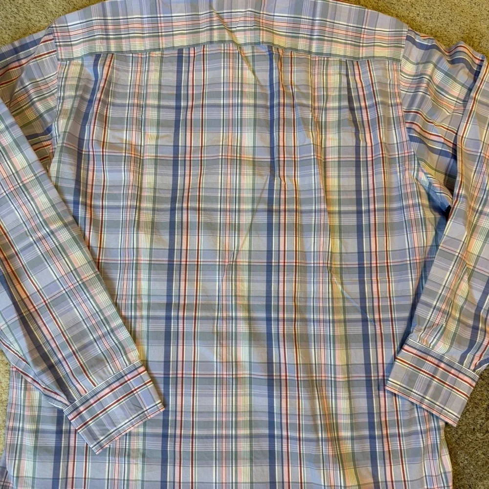 J.Crew Mens Plaid Button Down Shirt Blue Purple Red Long Sleeve Size M - Picture 6 of 8
